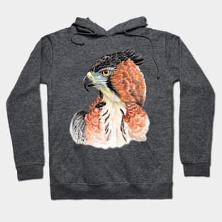 Wild beauty Ornate hawk eagle Watercolor Cut Hoodie